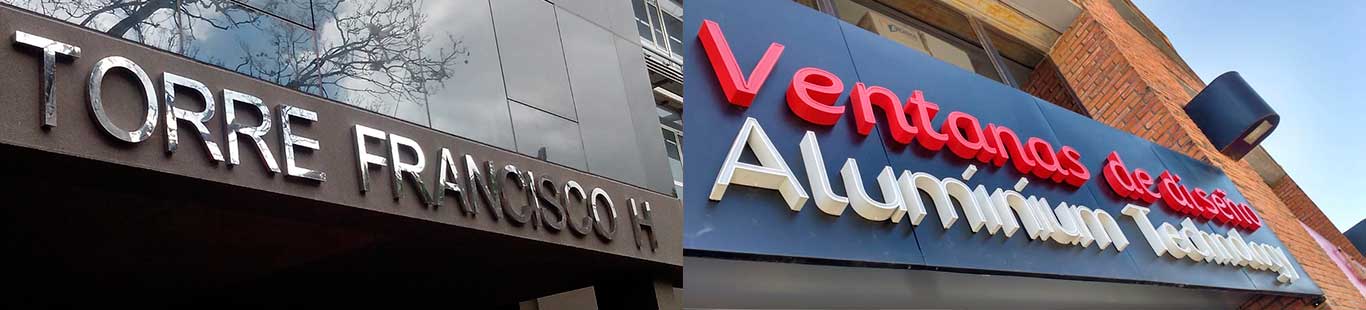 Letras Corporeas para Carteles de Negocios